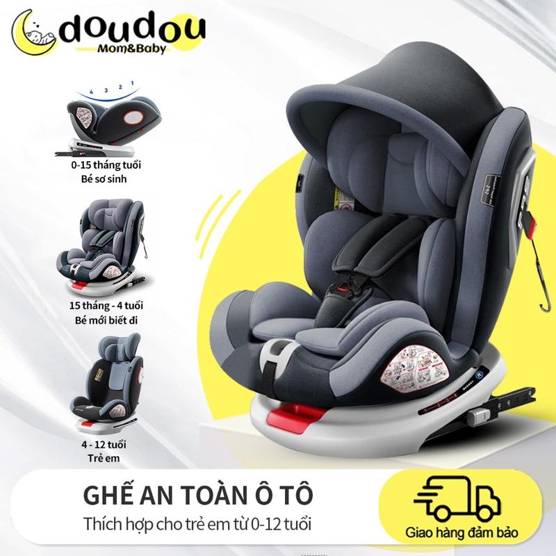 Ghế Ngồi Ô Tô Cho Bé Doudou Có Khóa Chốt An Toàn, Cho Bé Từ 0-12 Tuổi